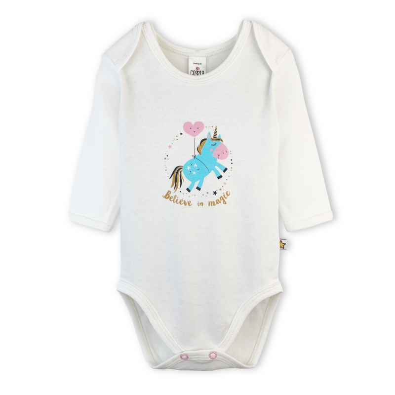 Bodysuit  Unicorns size 68-74 soft cotton, interlo...