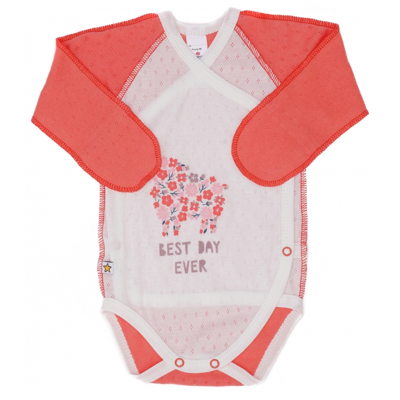 Colar bodysuit flowers, size 68-74-80 soft cotton,...