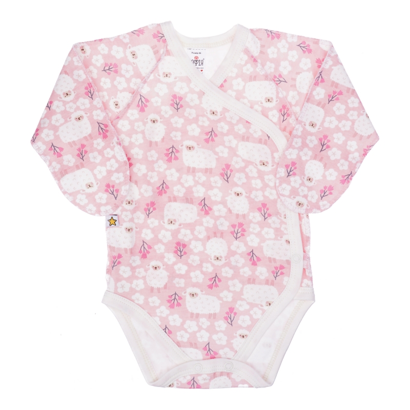 Bodysuit  Sheeps size 56-62  soft cotton, double k...