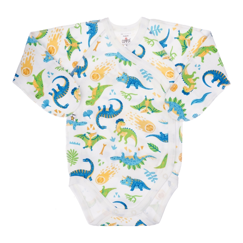 bodysuit Dinosaurs  size 56 soft cotton, double kn...
