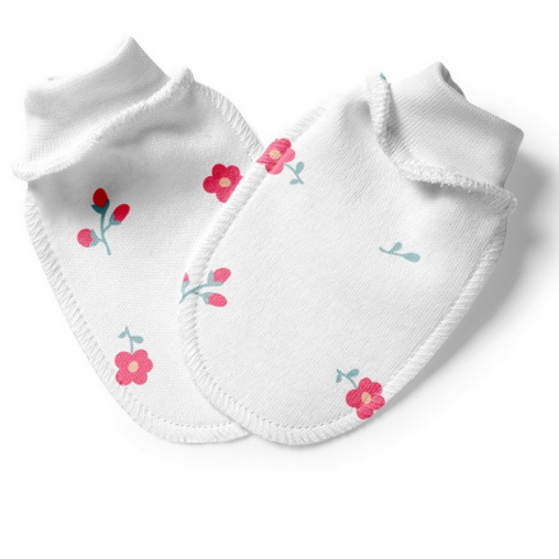 Anti-scratch mittens for newborn baby, Kitty, 4452...