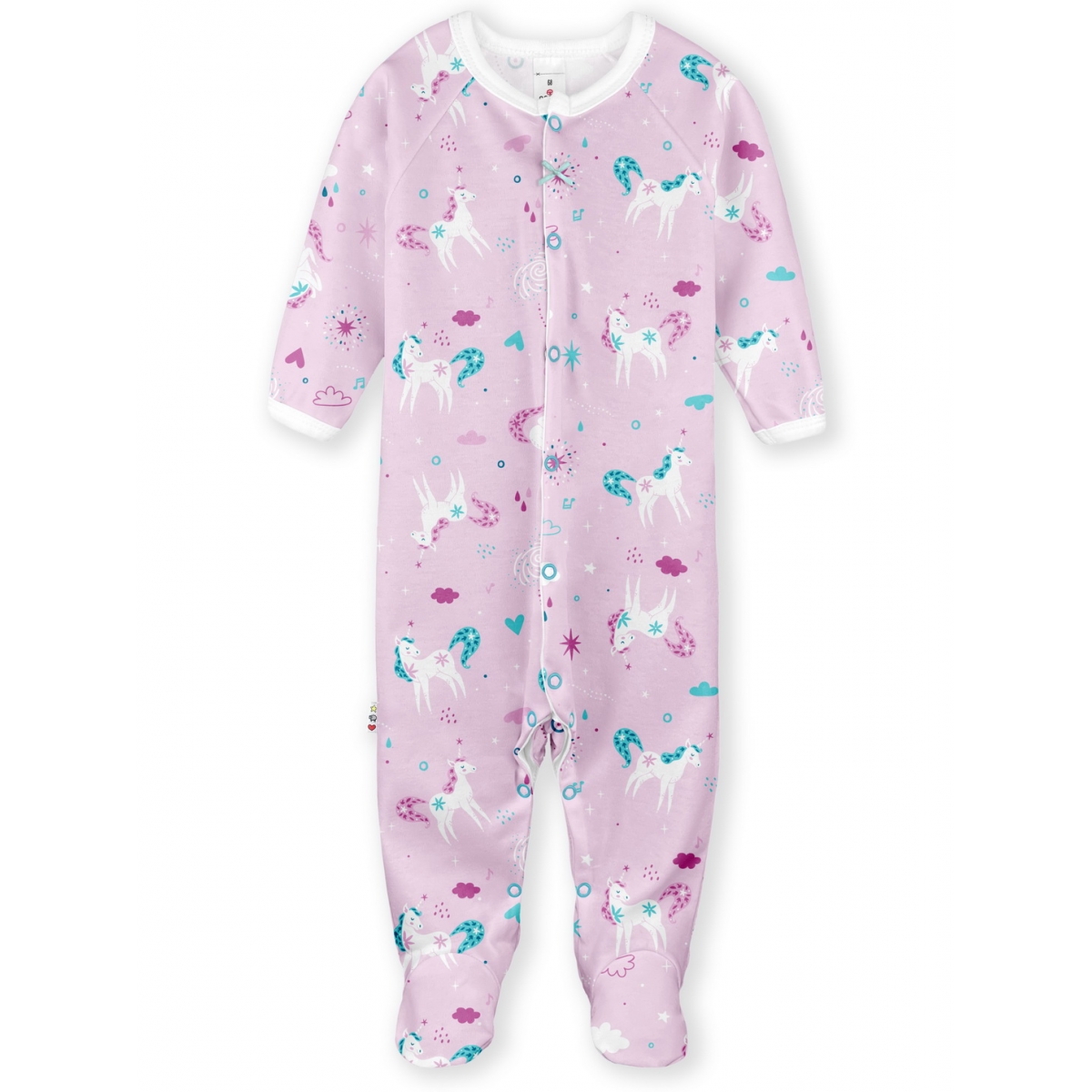 Baby Kitty Sleep & Play, size 62-68, 4201, cotton, double knitted fabric, milky, TM Sofia