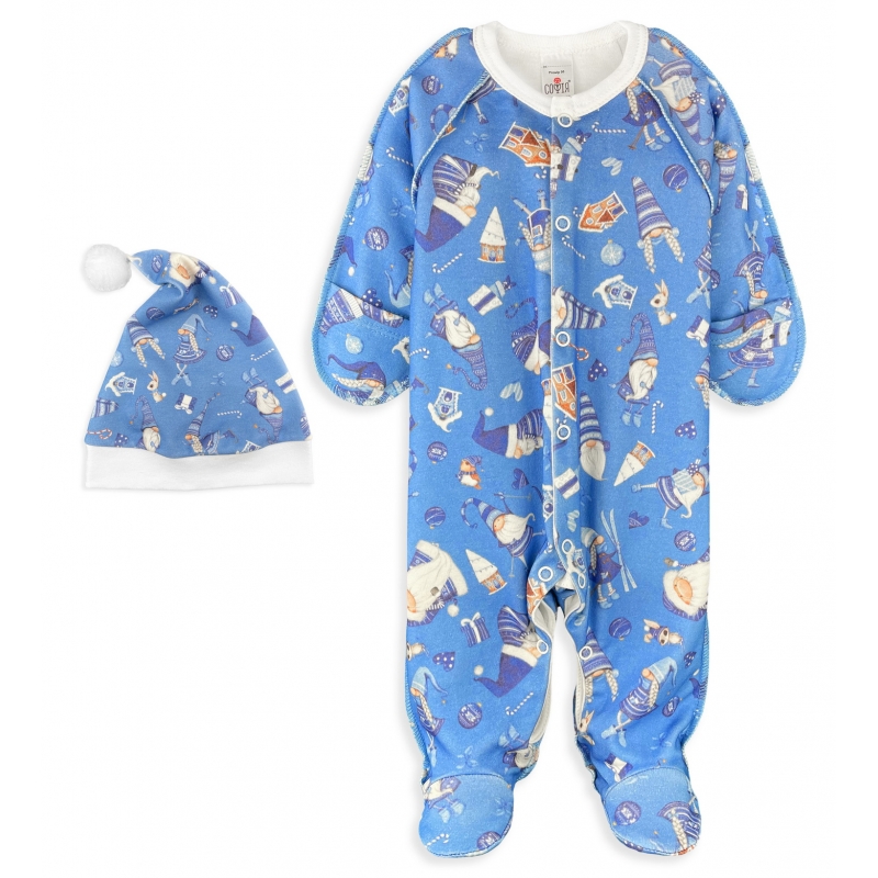 Baby New Year blue Sleep & Play, size 56-62, 4...