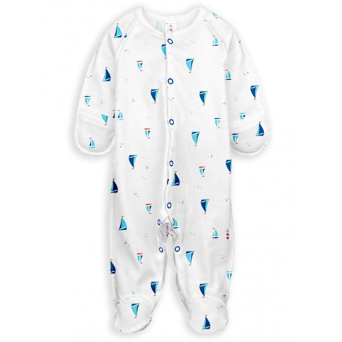 Baby Racoons Sleep & Play, size 50-56-62, 4101, cotton, double knitted fabric, TM Sofia