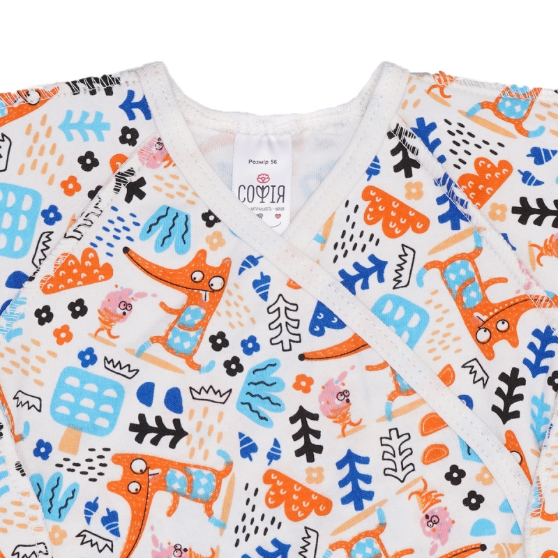Распашонка Foxes р.56, 1272, ТМ София