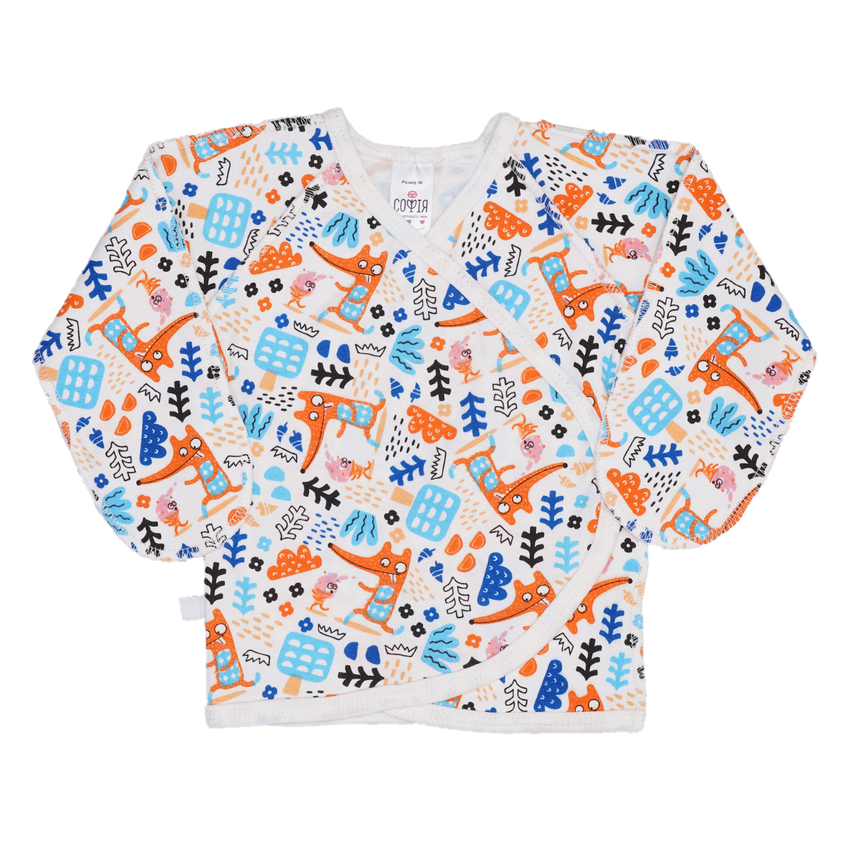 Распашонка Foxes р.56, 1272, ТМ София