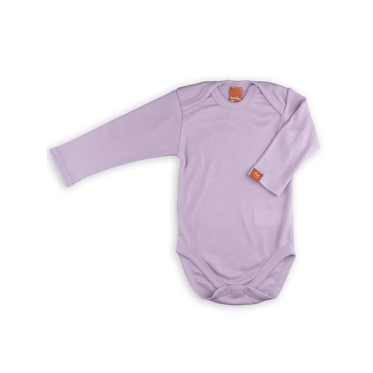 Merino thermal baby bodysuit lilac color (100% merino), 9223, ТМ Wooly