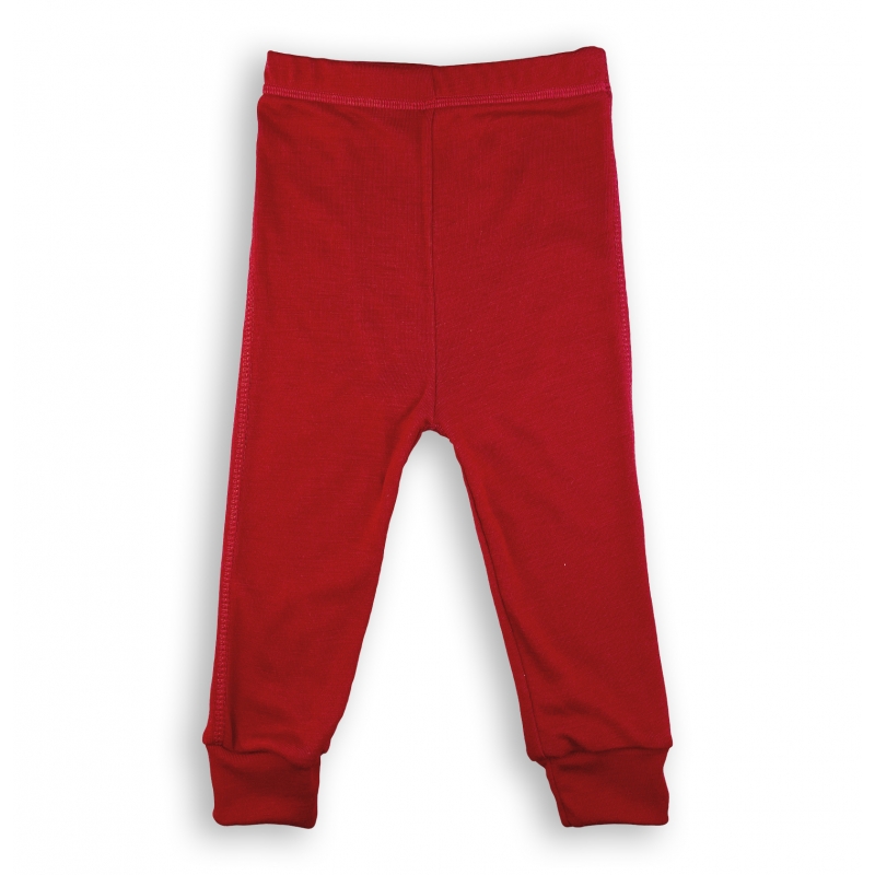 Merino thermal babe leggings pants cherry red color (100% merino), 9021, ТМ Wooly