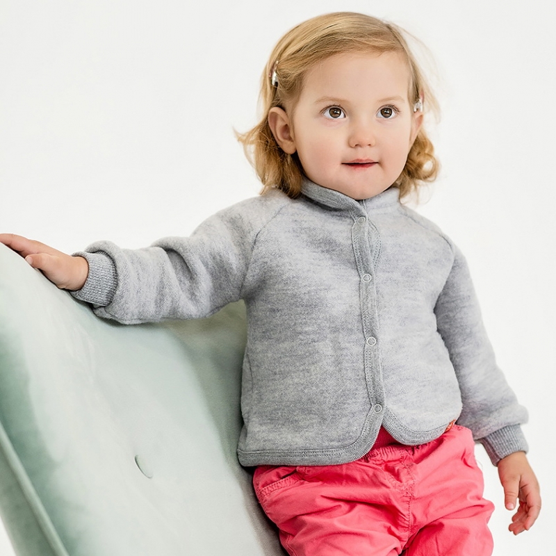 WOOL FLEECE SWEATER MADE FROM ORGANIC MERINO WOOL ...