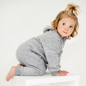 WOOL FLEECE JUMPSUIT MADE FROM ORGANIC MERINO WOOL...