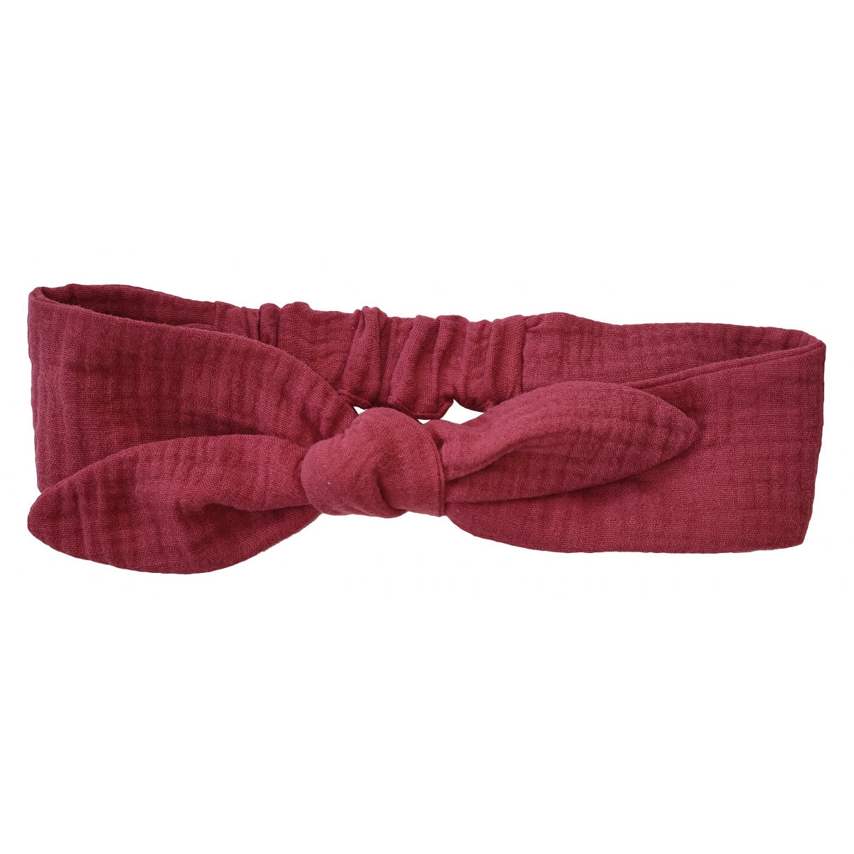 Gauze Headband Baby Hair Bow, baby, girl (burgundy), p.52-56 double cotton gauze, 3754, TM Sofia