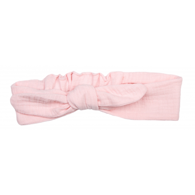 Gauze Headband Baby Hair Bow, baby, girl (light pink), p.52-56 double cotton gauze, 3756, TM Sofia
