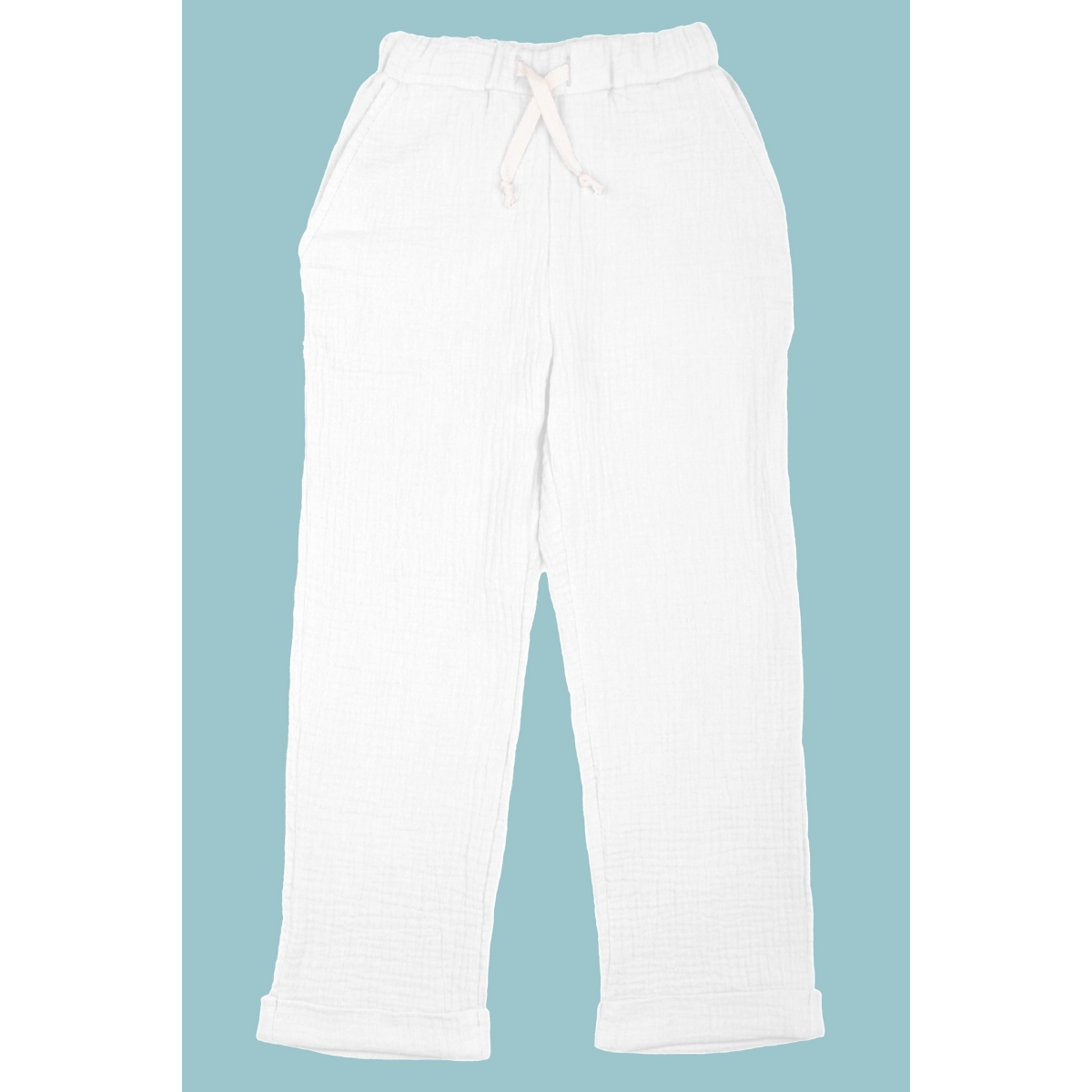 Pants Gauze light blue, p.92-98-104-110 cotton, 4042, TM Sofia