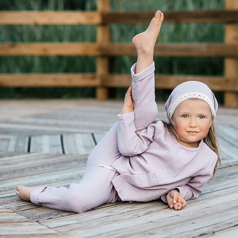 Pants Gauze (eggplant gray), p.92-98-104-110 cotton, 4045, TM Sofia