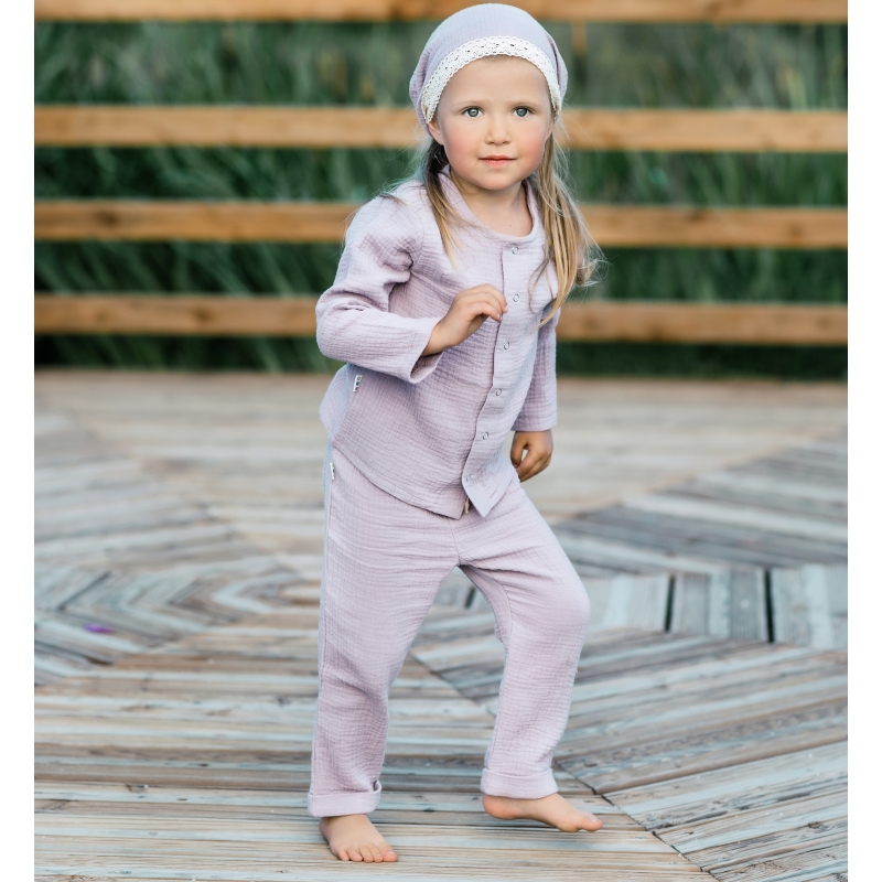Pants Gauze (eggplant gray), p.92-98-104-110 cotto...