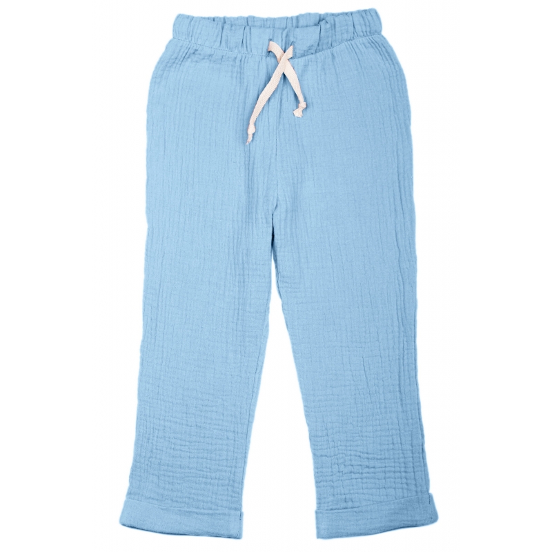 Pants Gauze light blue, p.92-98-104-110 cotton, 40...