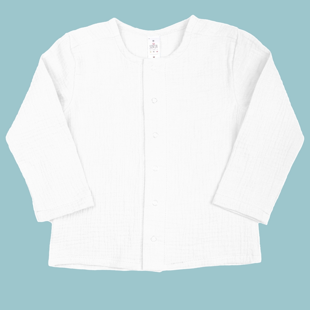 Shirt gauze light blue, s.92-98-104-110 cotton, 4032, TM Sofia
