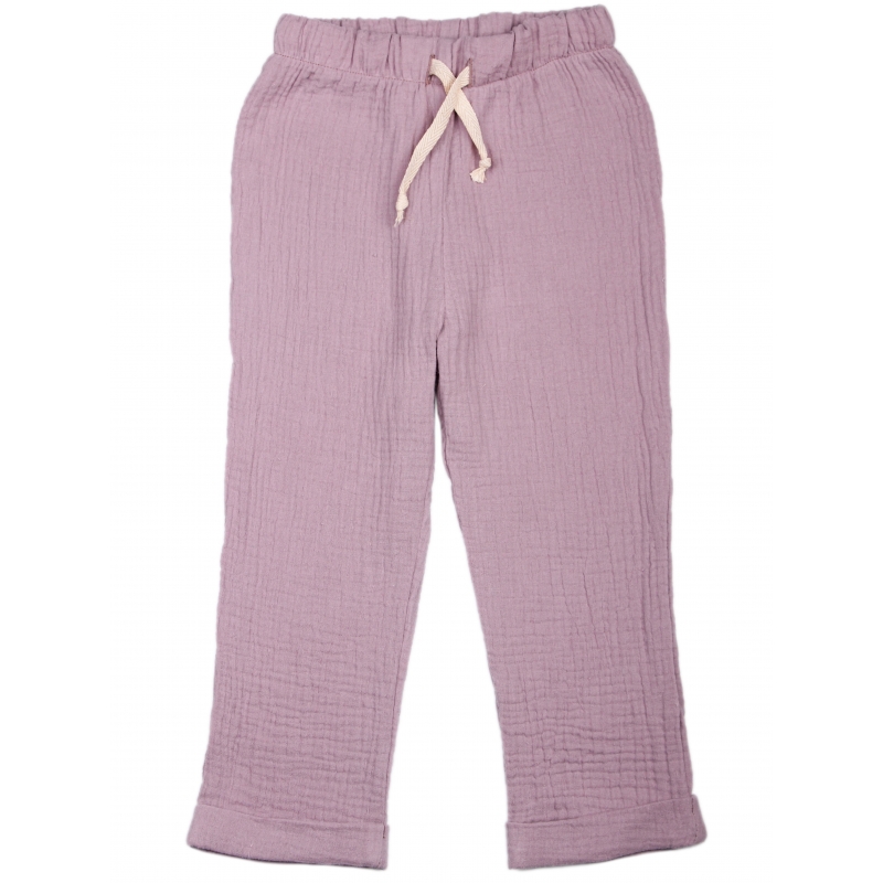Pants Gauze (eggplant gray), p.92-98-104-110 cotton, 4045, TM Sofia