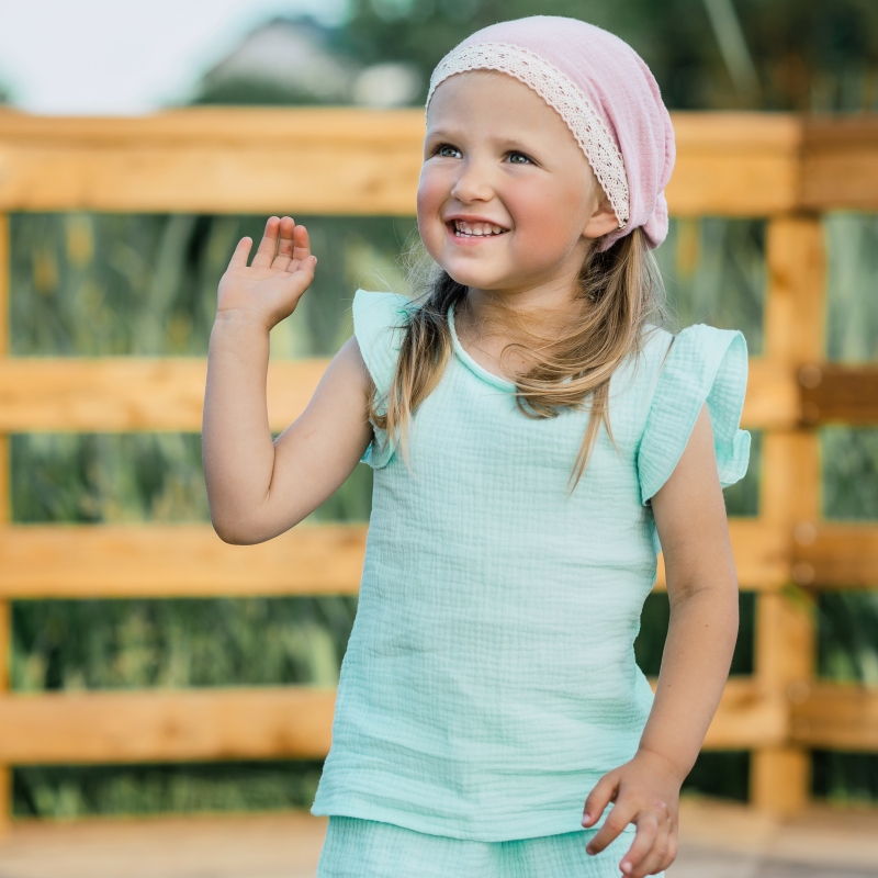 Tunic-shirt gauze (mint), p.92-98-104-110-116 cott...