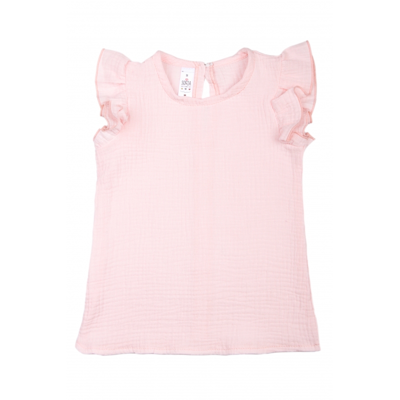 Tunic-shirt gauze (light pink), p.92-98-104-110-116 cotton, 4006, TM Sofia