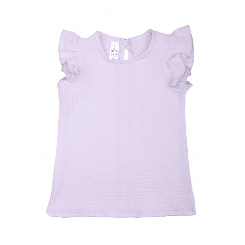 Tunic-shirt gauze, lilac, p.92-98-104-110-116 cott...