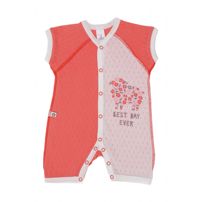 Baby Romper Flowers Print, Infant size 68-74, 1862...
