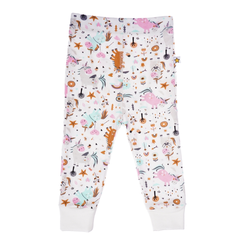 Baby footed pants Unicorns, size 68-74-80, 100% so...
