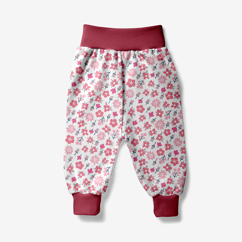 Baby Pants Flowers, size 68-74-80, 1322, 100% soft...