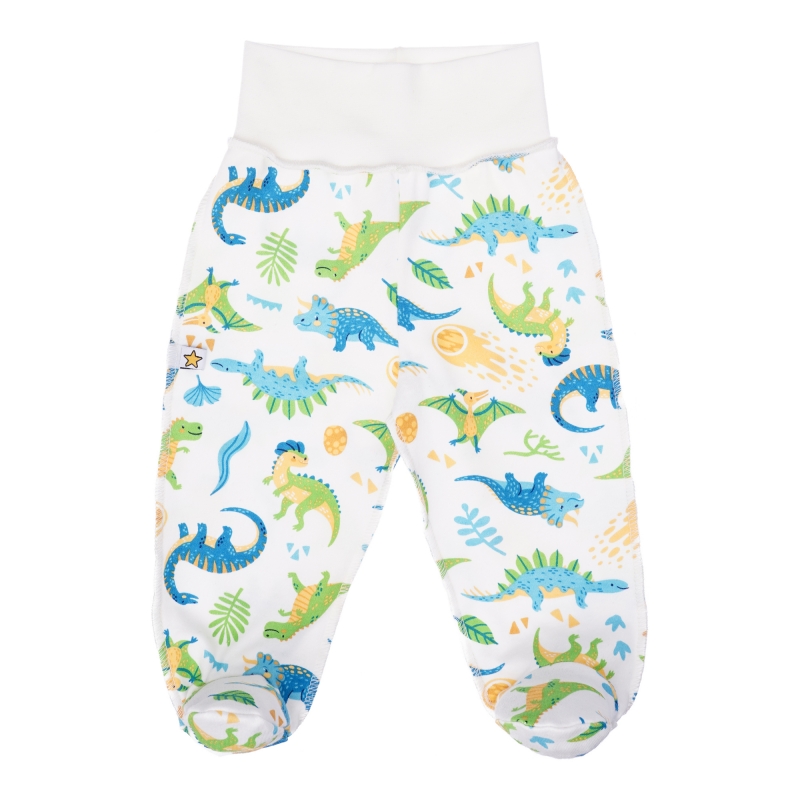Baby footed pants Dinosaurs, size 56-62, 100% soft...