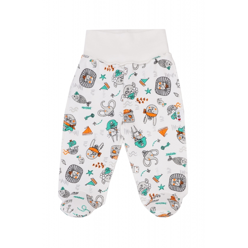 Baby footed pants Pirates, size 56-62, 100% soft o...