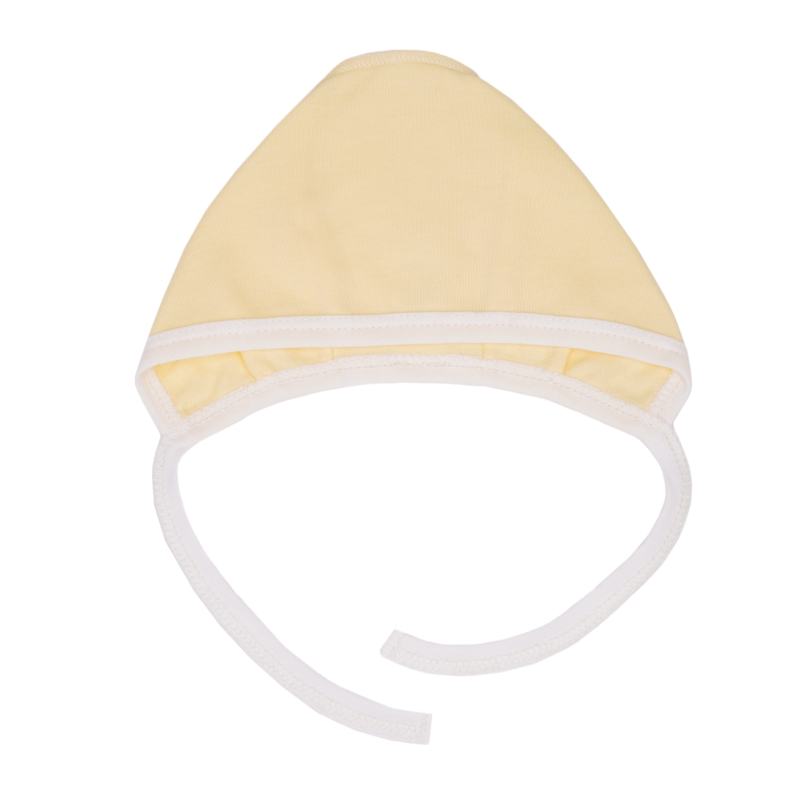 Bonnet for newborn baby, Yellow, 2641, 100% soft c...