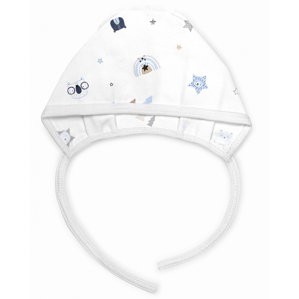 Bonnet for newborn baby, Cubs, 4741, 100% soft cotton, TM Sofia