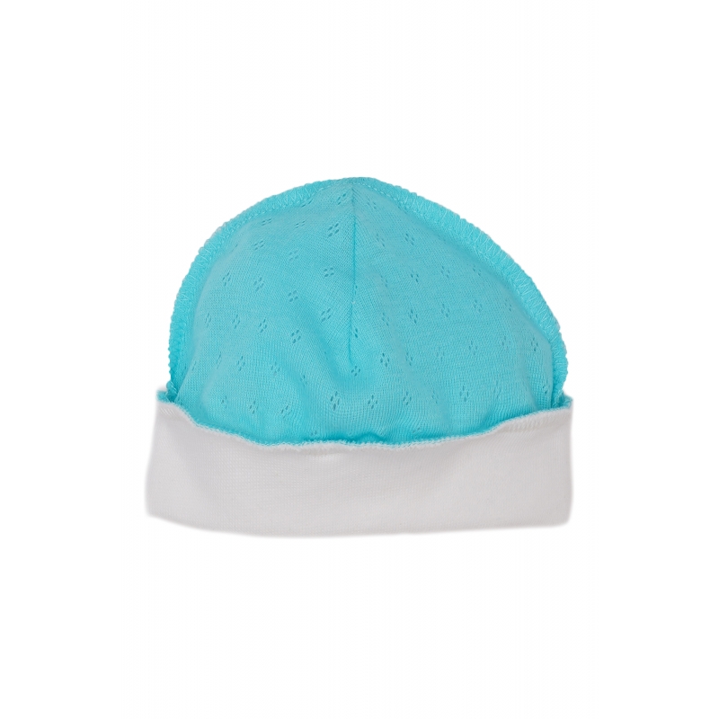Baby hat Turquoise, size 38, 1731, 100% cotton jaq...