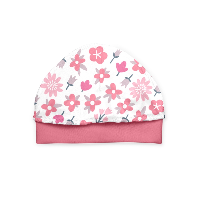 Baby hat flowers, size 38-40, 1332, 100% soft cott...