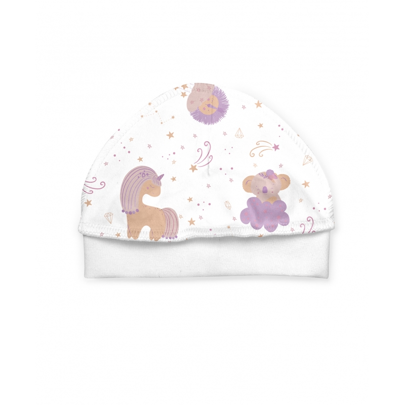 Baby hat bohemia print, size 38-40, 4232, 100% sof...
