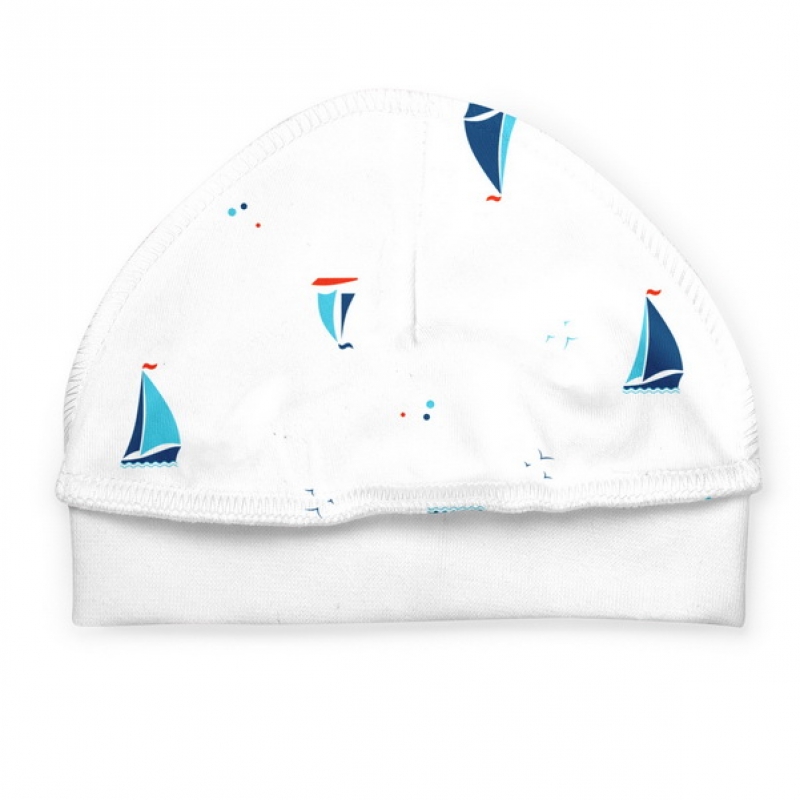 Baby hat Ships, size 38-40, 4532, 100% soft cotton...