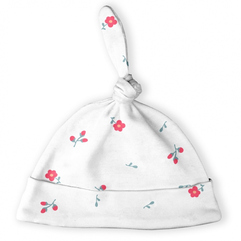 Baby Knot Cap Flowers Print, size 38, 447238, 100%...