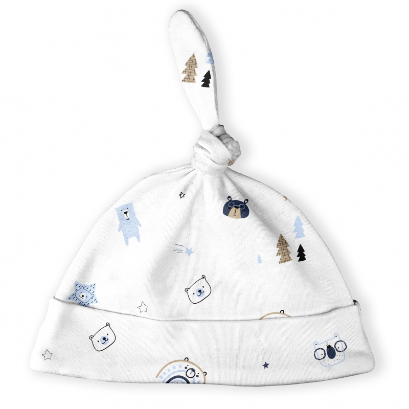 Baby Knot Cap Cubs, size 38, 477138, 100% soft cot...