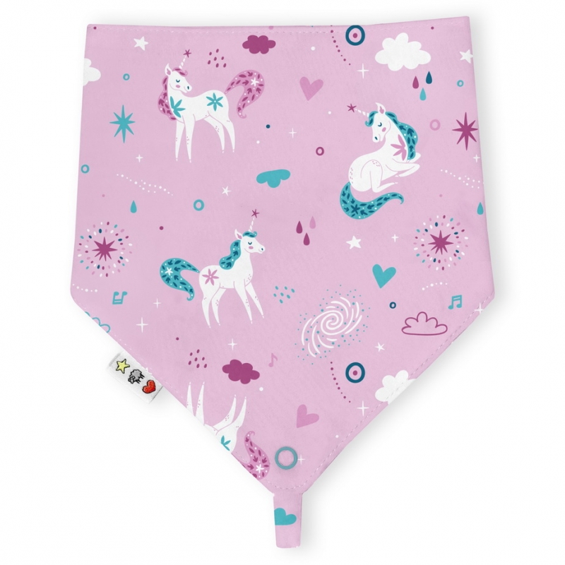 Baby Bib Unicorns, waterproof, 449362, size 2-12, ...