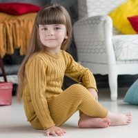 Merino Mustard leggings (100% merino wool), s.86-9...
