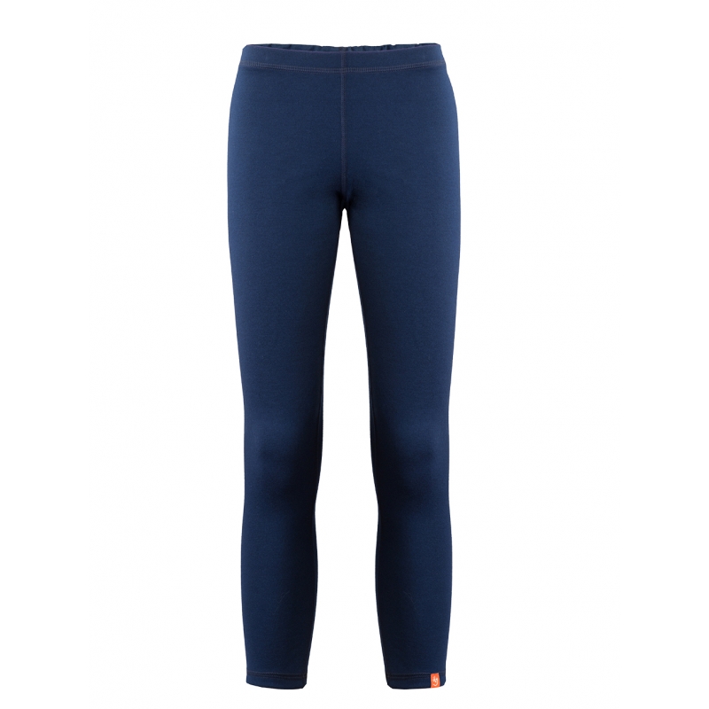 2 Piece Thermal Underwear Turtleneck Shirt with Short Zipper and Leggings Blue Set, wool merino, 9122/2, TM Wooly