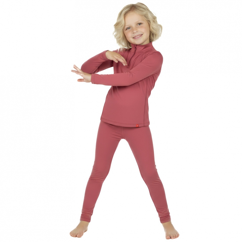 2 Piece Thermal Underwear Turtleneck Shirt with Short Zipper and Leggings Vinny Set,  100% wool merino, 9126/2, TM Wooly