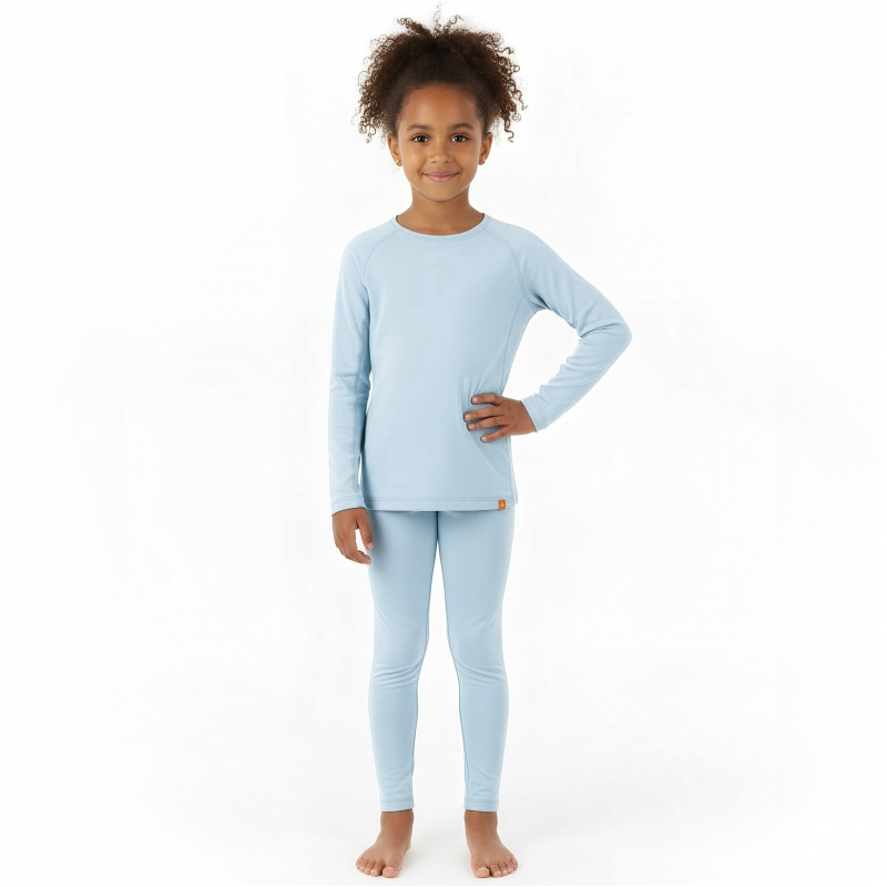 2 Piece Thermal Underwear Raglan and Leggings gray, wool merino, 9101/2, TM Wooly