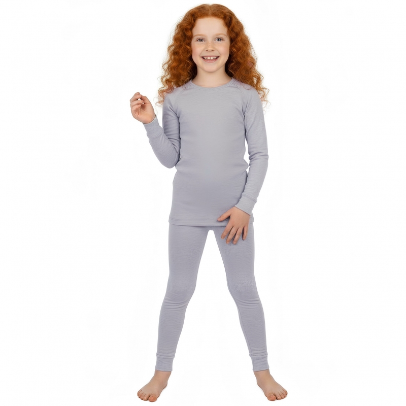 Thermal underwear raglan gray, wool merino 30%, 9101, TM Wooly