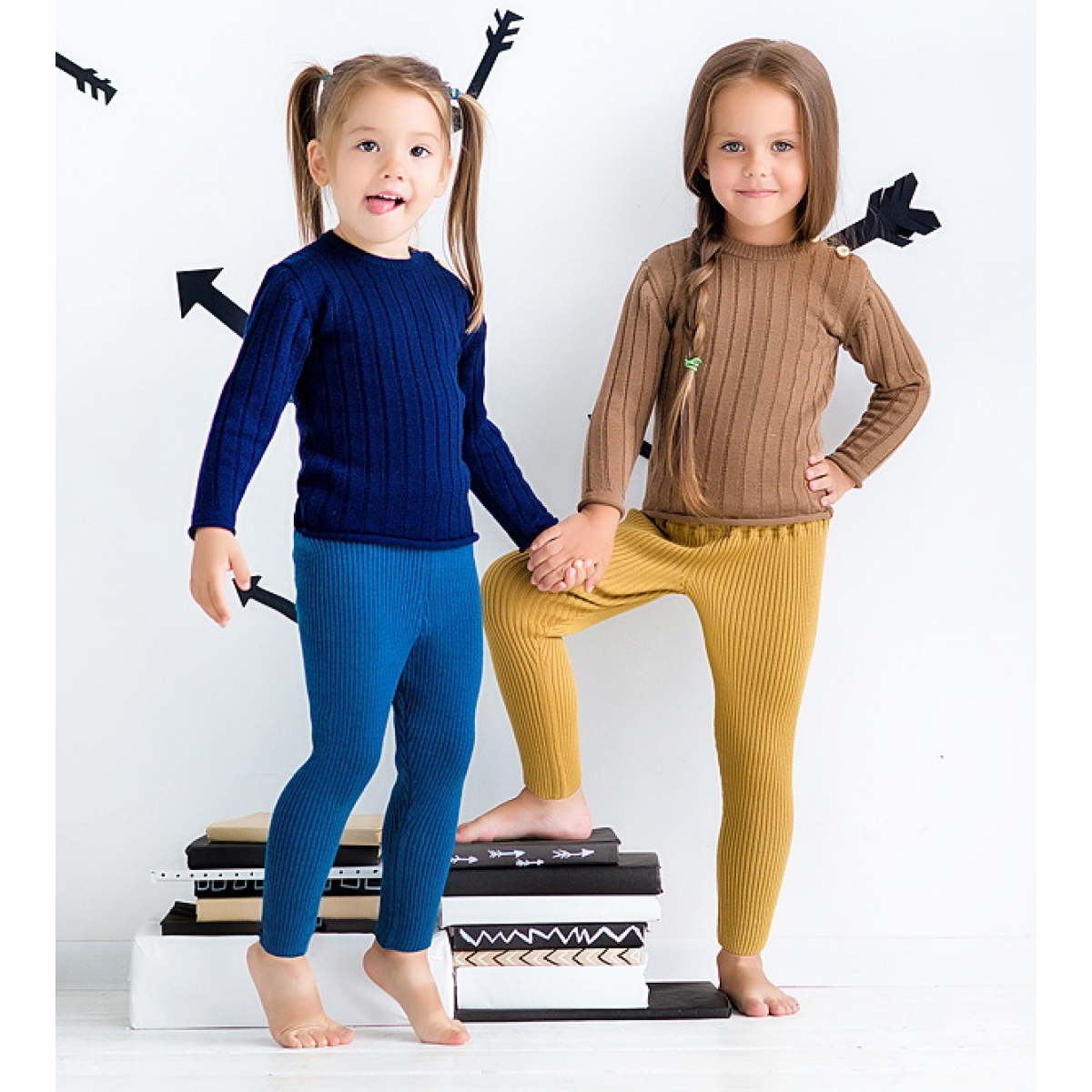 Thermal Blue leggings (100% wool), s. 86-92, 98-104, 21-36, TM Sofia