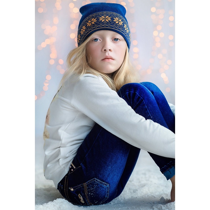 Merino wool beanie hat, 100% merino wool, 41-9, TM Sofia