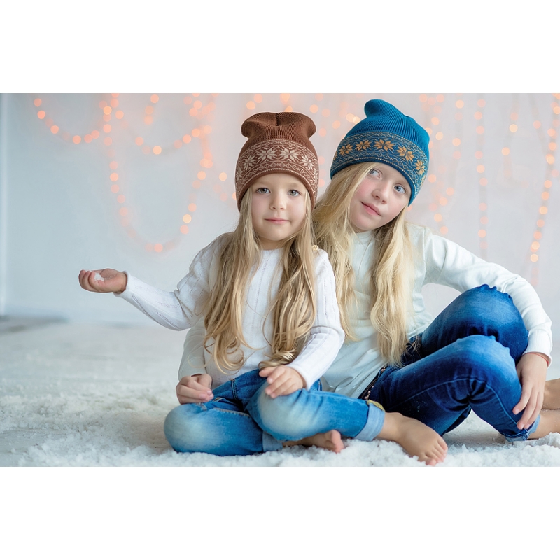 Merino wool beanie hat, 100% merino wool, 41-9, TM Sofia