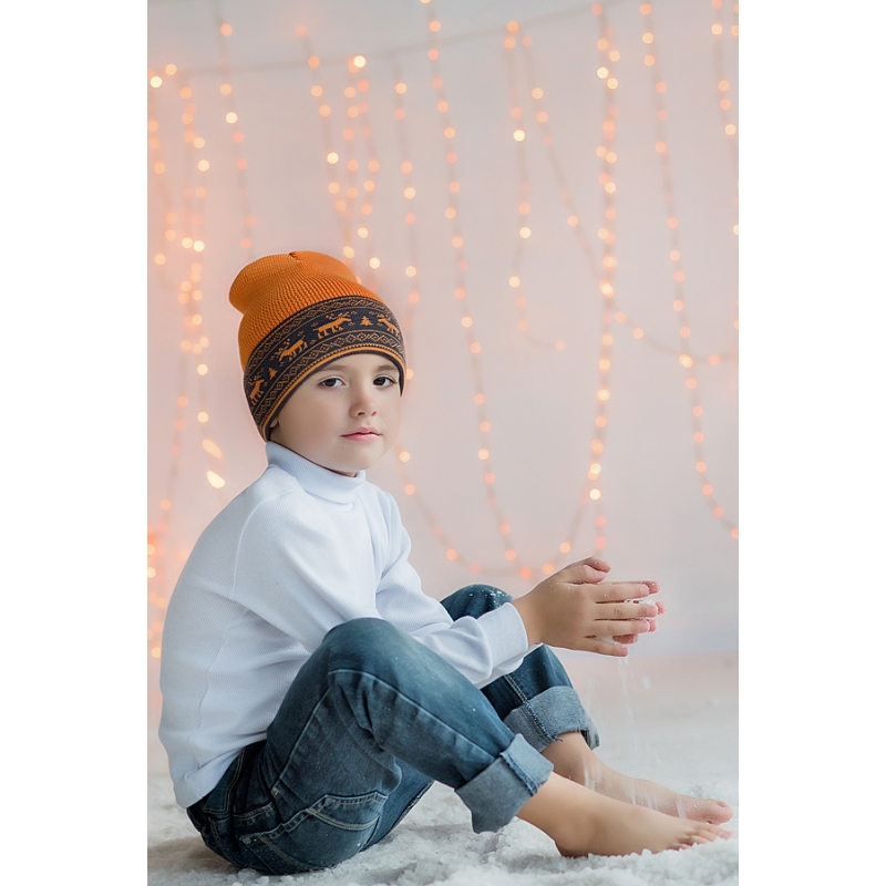 Merino wool beanie hat, 100% merino wool, 41-4 TM Sofia