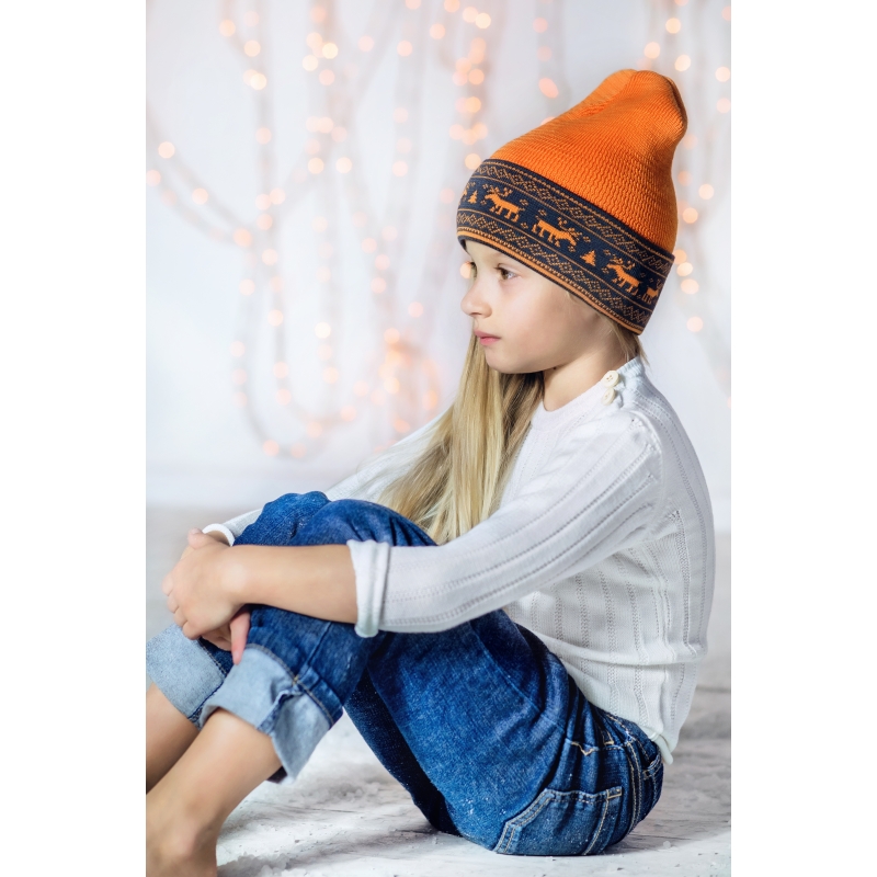 Merino wool beanie hat, 100% merino wool, 41-4 TM Sofia