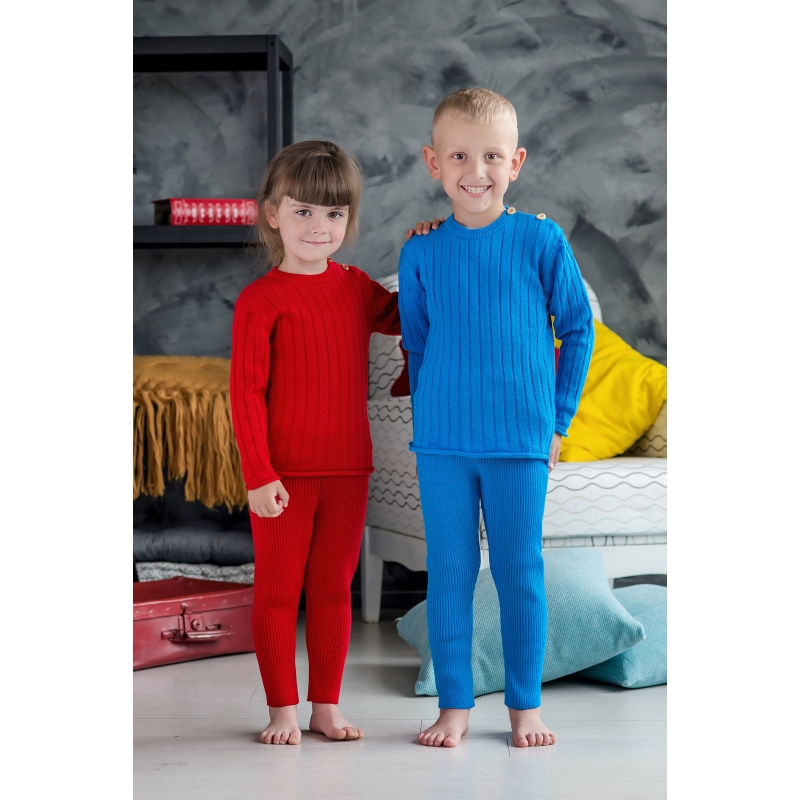 Merino Blue leggings (100% merino wool), s. 86-92, 98-104, 104-110, 21-7, TM Sofia